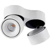 Image de Arcchio LED Plafonnier Rotari à intensité variable (Moderne) en Blanc Aluminium e. a. pour Couloir (à 2 lampes,), Luminaire Lampe Plafond Eclerage Eclairage Interieur