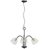 Image de Lucande Suspension Anjita à intensité variable (Antique, Classic) en Noir Verre e. a. pour Salon & Salle manger (à 3 lampes E14) design suspension lampe plafonnier