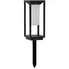 Image de Lucande LED Lampe Solaire Eliel (Moderne) en Noir Aluminium (1 lampe,à), Eclairage Exterieur Jardin