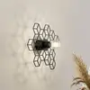 Image de Lucande Alexaru applique, nid d’abeille, noire