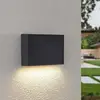 Image de Lindby, applique d'extérieur LED Jarte, 20 cm, down, gris, IP65