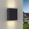 Image de Applique d'extérieur LED Lindby Ugar, 13cm, anthracite, up/down