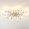 Image de Lindby Plafonnier LED Bolonia, bronze/blanc, Ø 80 cm