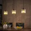 Image de Suspension Lindby Vella, transparente, verre, 83 cm, à 3 lampes