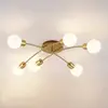 Image de Lindby Agmar plafonnier, laiton, à 6 lampes