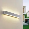 Image de Lucande Applique d'extérieur LED Lengo 50 cm argent up/down 3 000 K