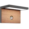 Image de Lucande LED Applique extérieure Lignus (Moderne) en Noir Aluminium (1 lampe,à), pour mur extérieur/façade de maison terrasse und balcon