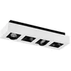 Image de Arcchio Spot Vince à intensité variable (Moderne) en Blanc Aluminium e. a. pour Cuisine (à 4 lampes, GU10) Lampe encastrable plafonnier applique