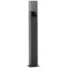 Image de Lucande Luminaire extérieur Fiola à intensité variable (Moderne) en Noir Aluminium (1 lampe,à E27), Borne lumineuse borne luminaire pour socle