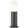 Image de Lucande Luminaire extérieur Obbie à intensité variable (Moderne) en Noir Aluminium (1 lampe,à E14), Borne lumineuse borne luminaire pour socle