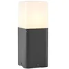 Image de Lucande Luminaire extérieur Obuna à intensité variable (Moderne) en Noir Aluminium (1 lampe,à E27), Borne lumineuse borne luminaire pour socle