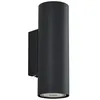 Image de Lindby Applique Murale Joffrey à intensité variable (Moderne) en Noir Aluminium e. a. pour Salon & Salle manger (à 2 lampes, GU10) Lampe Eclairage Luminaire Mural