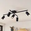 Image de Plafonnier Lindby Joffrey, 78 cm, noir, à 5 lampes, GU10