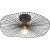 Image de Lindby Plafonnier Ruota à intensité variable (Antique, Classic) en Noir Métal e. a. pour Salon & Salle manger (1 lampe,à E27) Luminaire Lampe Plafond Eclerage Eclairage
