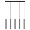 Image de Lindby Suspension en béton Concretto à intensité variable (Moderne) Gris e. a. pour Salon & Salle manger (à 5 lampes, GU10) Luminaire Lampe Plafond Plafonnier