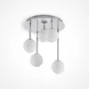 Image de Lindby Plafonnier Chrissy à intensité variable (Moderne) en Argent Métal e. a. pour Salon & Salle manger (à 5 lampes, G9) Luminaire Lampe Plafond Eclerage Eclairage