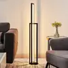 Image de Lucande lampe sur pied LED Hylda, 123 cm, noir, aluminium