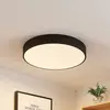 Image de Lindby Plafonnier LED Simera, Ø 50cm, noir, métal