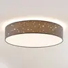 Image de Lindby, plafonnier LED Ellamina, Ø 60 cm, anthracite, textile