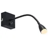 Image de Lindby LED Applique Murale Jolka (Moderne) en Noir Métal e. a. pour Chambre à coucher (1 lampe,à), Lampe Eclairage Luminaire Mural