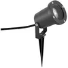 Image de Lindby Luminaire extérieur Nielas à intensité variable (Moderne) en Gris Aluminium (1 lampe,à GU10), Lampe sur piquet