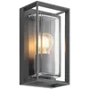 Image de Arcchio Applique Exterieur Ismera à intensité variable (Moderne) en Noir Aluminium (1 lampe,à E27), Murale Luminaire Lampe Jardin Eclairage