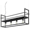Image de Lindby Suspension Grisela à intensité variable (Moderne) en Noir Métal e. a. pour Salon & Salle manger (à 4 lampes, E27) Luminaire Lampe Plafond Plafonnier