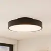 Image de Plafonnier LED Lindby Milada, noir, CCT, télécommande