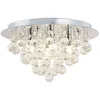 Image de Lindby Plafonnier Antonino à intensité variable (Moderne) en Argent Cristal e. a. pour Salon & Salle manger (à 4 lampes, G9) cristal plafonnier lampe