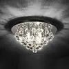 Image de Lindby plafonnier Antonino, 4 lampes, chrome, cristal, 35cm