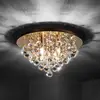 Image de Lindby plafonnier Gillion, 4 lampes, or, cristal, Ø 35cm