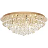 Image de Lindby Plafonnier Gillion à intensité variable (Moderne) en Doré Cristal e. a. pour Salon & Salle manger (à 8 lampes, G9) cristal plafonnier lampe