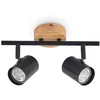 Image de Lindby Plafonnier LED Xiomara à intensité variable (Moderne) en Noir Métal e. a. pour Salon & Salle manger (à 2 lampes, GU10), Eclairage LED, Lampe Luminaire Plafonnier, Plafond