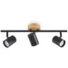 Image de Lindby Plafonnier Xiomara à intensité variable (Moderne) en Noir Métal e. a. pour Salon & Salle manger (à 3 lampes, GU10), Luminaire Plafonnier, Lampe Plafond, Eclerage Eclairage