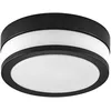 Image de Lindby Plafonnier Salle De Bain Flavi à intensité variable (Moderne) en Noir Métal e. a. pour de bain (à 2 lampes, E27) WC Luminaire Lampe Plafond Eclerage