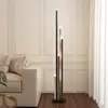 Image de Lucande Lampadaire LED Stoika, 150 cm, à 5 lampes, métal