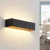 Image de Arcchio Applique murale LED Karam, 37 cm, noir, métal, up/down