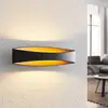 Image de Applique murale LED Arcchio Jelle, 44 cm, noir/or, up/down
