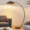 Image de Lindby lampe à arc Emilienne, noir, doré, 180 cm