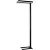 Image de Arcchio LED Lampadaires de bureau Logan Pro à intensité variable (Moderne) en Noir Aluminium e. a. pour Bureau (à 2 lampes,), Lampe lampe travail lampadaire