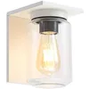 Image de Lucande Applique Exterieur Semka à intensité variable (Moderne) en Blanc Aluminium (1 lampe,à E27), Murale Luminaire Lampe Jardin Eclairage