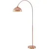 Image de Lindby Lampadaire Lennart (Moderne) en Cuivre Métal e. a. pour Salon & Salle à manger (1 lampe,à E27), arqué lampadaire arc lampe sur pied de salon