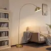 Image de Lampadaire arqué Lennart de Lindby, laiton, hauteur réglable, E27