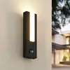 Image de Applique d'extérieur LED Lucande Virgalia, détecteur de mouvement, IP54