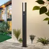 Image de Lucande, borne lumineuse LED Virgalia, détecteur de mouvement, 100 cm, IP54