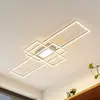 Image de Lindby Plafonnier LED Caitlin, blanc, métal, 105cm