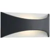Image de Lindby LED Applique Exterieur Mathea (Moderne) en Noir Aluminium (1 lampe,à), Murale Luminaire Lampe Jardin Eclairage d’exterieur
