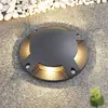 Image de Projecteur de sol LED Lindby Cormac, 4 lampes, Ø 21 cm, IP67