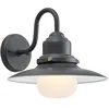 Image de Lindby Applique Exterieur Roisin à intensité variable (Antique, Classic) en Gris Métal (1 lampe,à E27) Murale Luminaire Lampe Jardin Eclairage