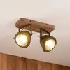 Image de Lindby spot pour plafond Farovi, noir, 27 cm, à 2 lampes, GU10